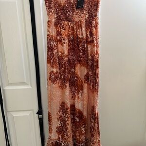 Cute Strapless Maxi Dress